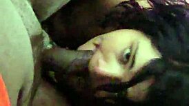 Snowbunnyqueen27 Chokes on Massive BBC Deepthroat Sloppy Gagging Spit