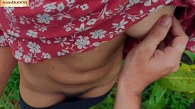 Indian Bhabhi's Tight Pussy Gets Outdoor Creampie Fuck