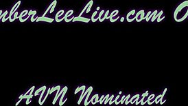 natural busty teen kimber lee strips and instructs your jerk off session