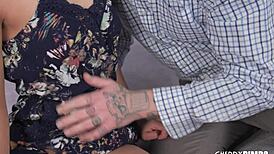 jackie rogen melts for romantic ebony facial after sweet interracial ride