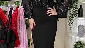 Hot teacher models sexy outfits and stockings casually