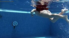 diana rius strokes her hot tits and body all underwater in bikini