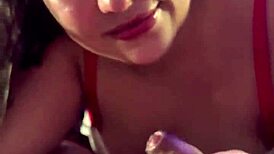 nerd friend gets bareback christmas pussy creampie from submissive brazilian