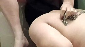 Maitresse kantalis commands club slaves with bdsm domination and public exposure