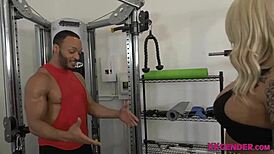 Shemale with big tits titfucks cock before riding anal deep