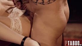 Jill Kassidy's petite body spanked and dominated as rough secretary slut