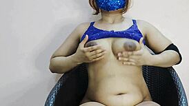 WOW, Closeup of My Big Tits While I Finger My Wet Pussy Hard!