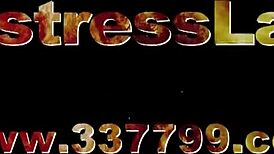 Stockinged Mistress Chokes Slave in Shop Smother Ride