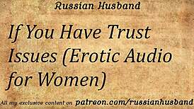 Sexy Russian dirty talk erotic audio triggers intense female orgasms