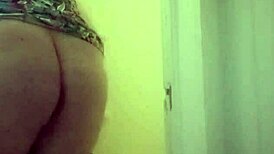 man showers with his small cock exposed