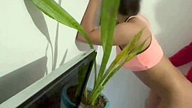 WIFE'S CLEANING GIRL SHARES STEAMY AFTER-HOURS SECRET ENCOUNTER