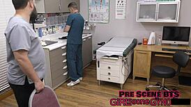 cheerleader tyler lynn spreads petite pussy tits in sports physical exam