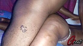 real nigerian amateur couple rips clothes for juicy tight pussy pounding with slow romantic moans!