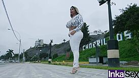 Cheated milf seduces young stud with huge natural tits