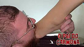 Taubate Slut's First DP Sprays Squirts in Anal Double Pound