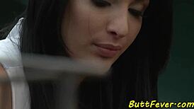 Beautiful Big Tits Babe Buttfucked Deep Swallows Massive Cum Load