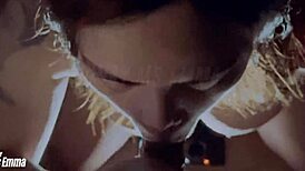 my cheating wife sucks my friend's cock and swallows his load