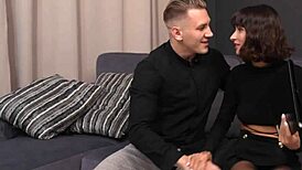 Squirting Milf Secretary Deepthroats Boss for Mouthful Cum Explosion Part 1