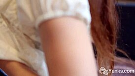 Ready for yanks beauty abbie to masturbate and squirt hard?