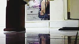 My sexy wife fingers pussy tits on steamy homemade videollamada