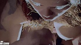 my cheating wife sucks my friend's cock and swallows his load