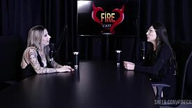 Melina Khalifa's sheer red fire cast debut revealed.