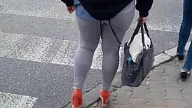 Intense Candid Street Hidden Ass Views