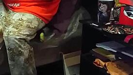 my stepmom pretends not to stare at my huge dick