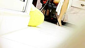 My sexy wife fingers pussy tits on steamy homemade videollamada