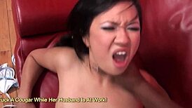 ugh my tight pussy's stretched by this huge black cock, can't stop riding
