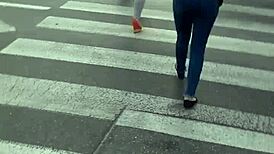 Intense Candid Street Hidden Ass Views