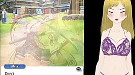 Forest Fox Girl's Big Tits Teased