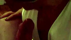 blonde milf slut in glasses bikini drains cock of every jizz drop