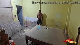 Skinny teen babysitter seduces worker for juicy anal doggystyle
