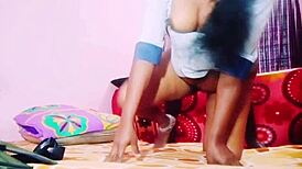 indian teen big boobs seduces neighbor uncle with dirty telugu talk in bedroom