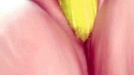 newlywed horny indian village chubby girl fingers wet pussy then fucks huge vegetable hard