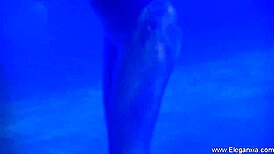 this brunette beauty slowly strips teasing her natural curves n dances sensually