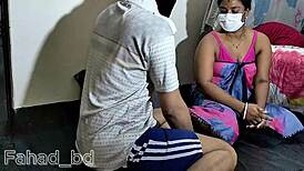 desi boudi gets condom-protected pounding from servant in dorm part 1