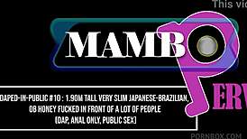 intriguing public outing for 1.90m tall slim japanese-brazilian