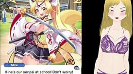 Forest Fox Girl's Big Tits Teased