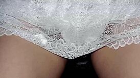 Skinny 18yo stepdaughter lets wet pussy get fingered easy