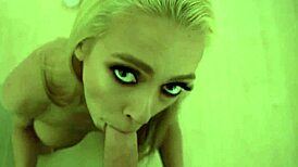 stepsons cock throbs as honey blossom tongues every drop of cum