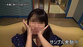 Japanese Coed Squirts in Creampie POV Blowjob