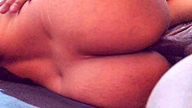 Stepsister surrenders her curves to stepdaddy's commanding touch in bed