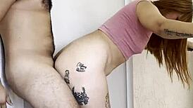 Bathroom linger sparks towel-off penis peek