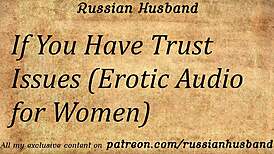 Sexy Russian dirty talk erotic audio triggers intense female orgasms