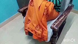 jijaji sits me on chair licks my wet choot then shoves his land deep inside