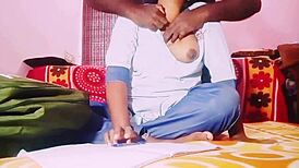 indian teen big boobs seduces neighbor uncle with dirty telugu talk in bedroom