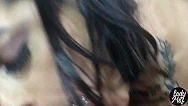 Skinny latina lures big dick neighbor home femdom handjob tattoo fuck