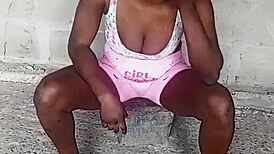 sexy harlot's workout reveals her slutty pussy queen allure